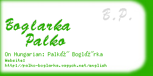 boglarka palko business card