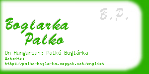 boglarka palko business card